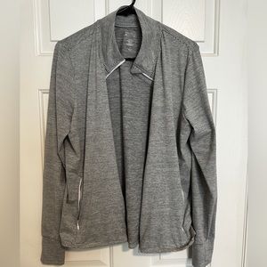 Moisture wicking lightweight striped jacket